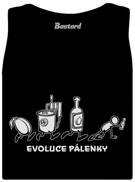 Evoluce pálenky dámské tílko klasické Black