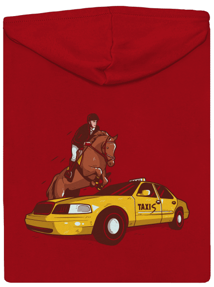 Taxis pánská mikina na zip Red