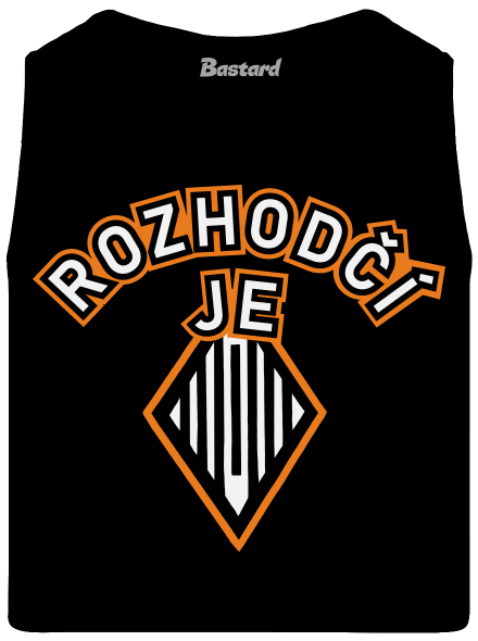 Rozhodčí pánské tílko Black