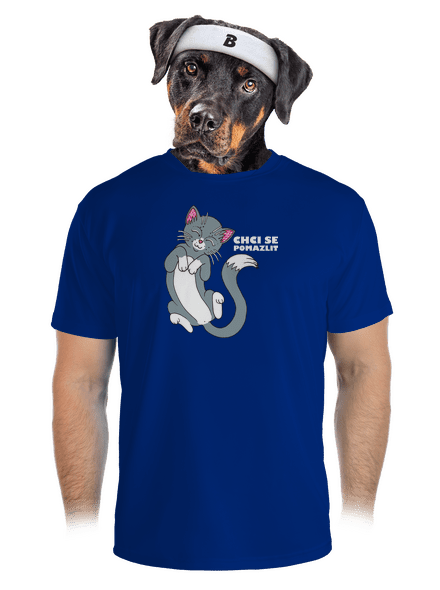 Chci se pomazlit pánské sportovní tričko Royal Blue Mal