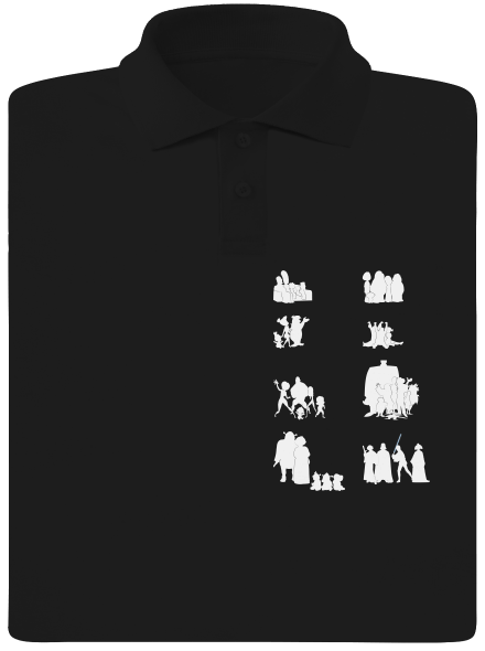 Rodinky pánská polokošile Black