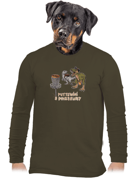Puttování s dinosaury pánské dlouhý rukáv Urban Khaki