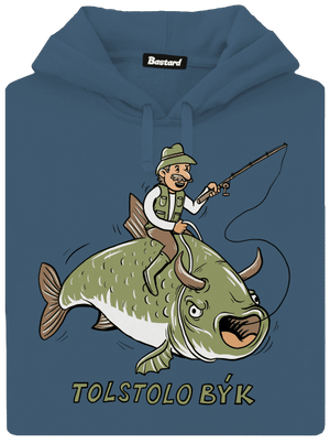 Tolstolobýk dámská mikina klokanka Denim