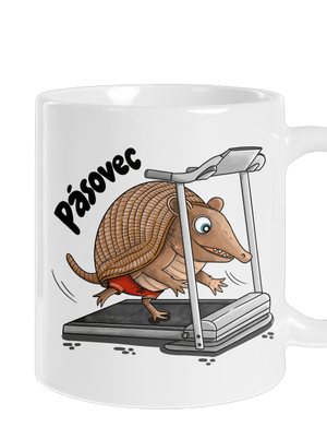 Pásovec klasický hrnek White