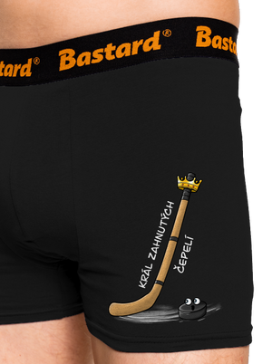 Král zahnutých čepelí - hokej boxerky Black