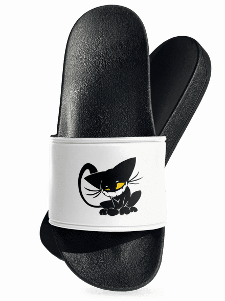 Evil cat pantofle White