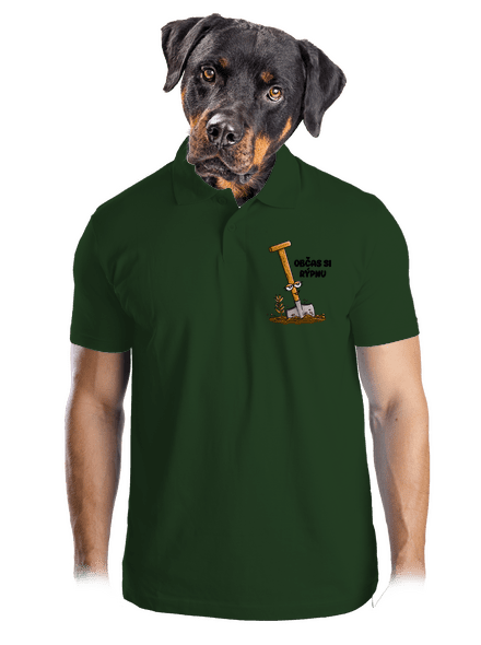 Občas si rýpnu pánská polokošile Bottle Green Mal