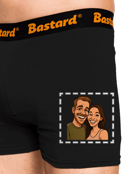 Karikatura z vlastní fotky boxerky Black