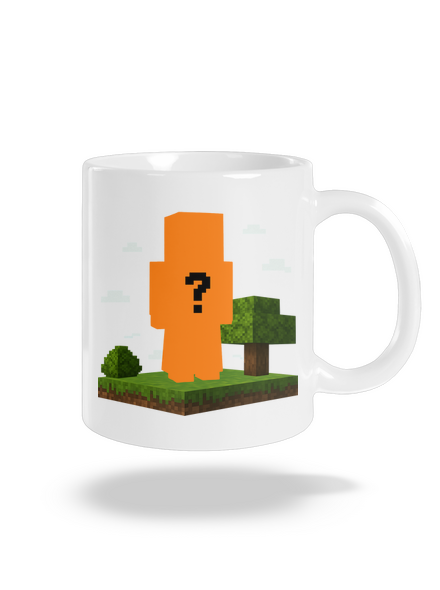 Minecraft z vlastní fotky klasický hrnek White