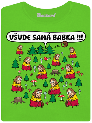 Všude samá babka dámské tričko Apple Green