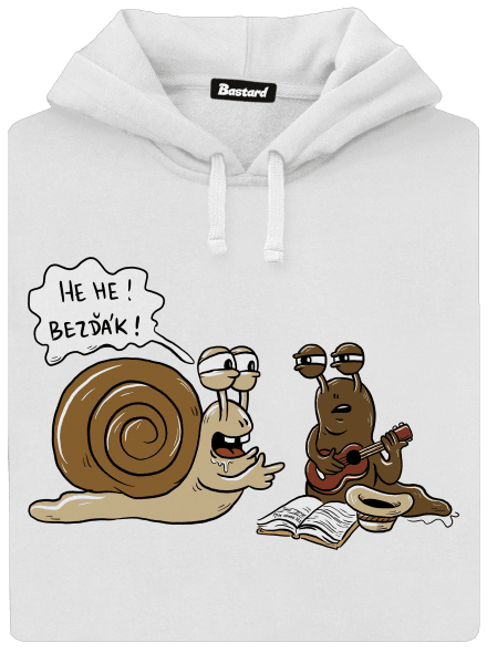 Bezďák dámská mikina klokanka White