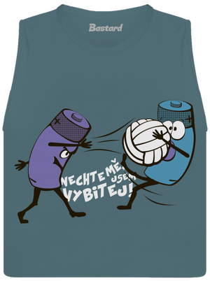 Vybitej dámské tílko volné Heather Deep Teal