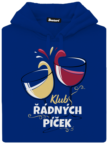 Klub řádných píček dámská mikina klokanka Royal Blue Mal