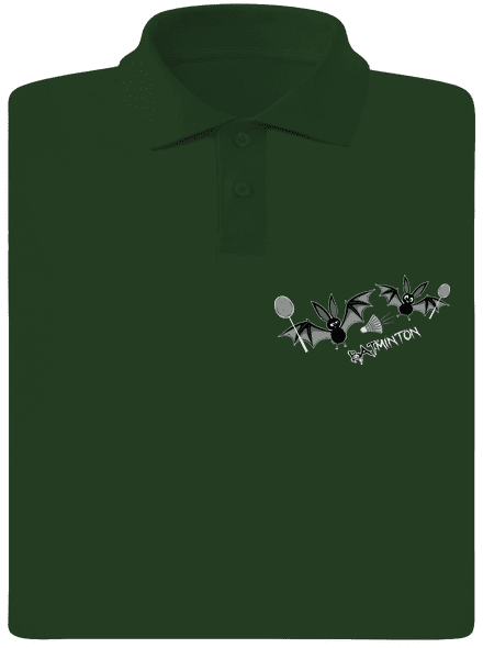 Batminton pánská polokošile Bottle Green Mal
