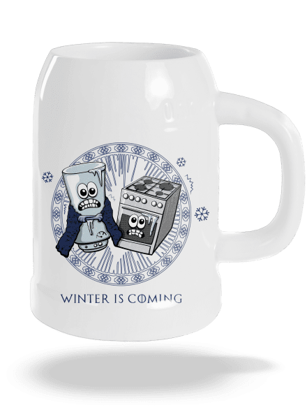 Winter is coming půllitr White