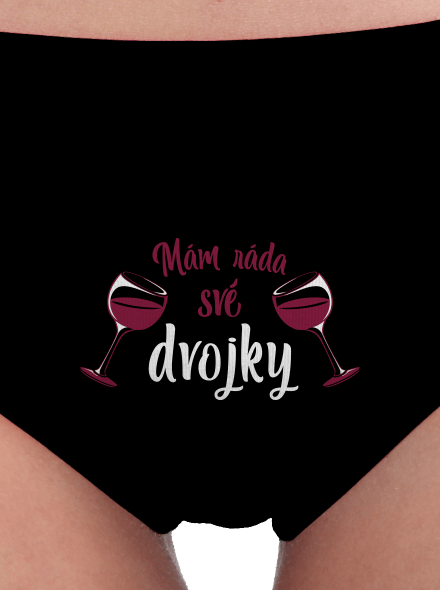 Dvojky dámské kalhotky Black