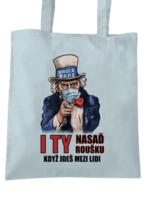 Nasaď roušku taška Pastel Blue