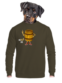 unisex mikina bez kapuce