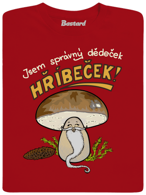 Babka a hříbeček pánské tričko Red