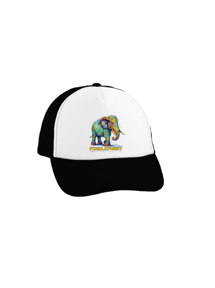 Pixelephant kšiltovka truckerka Black cap