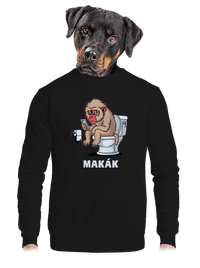 unisex mikina bez kapuce