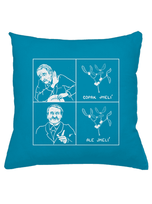 Cimrman: Copak jmelí polštář Blue Turquoise