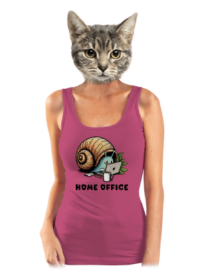 Šnekův home office dámské tílko klasické Magenta