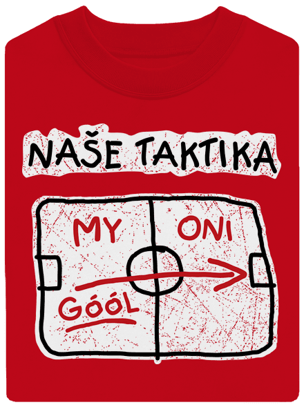 Naše taktika unisex mikina bez kapuce Red