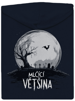 Mlčící většina dámská mikina na zip Navy Mal