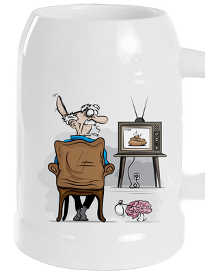 TV News půllitr White