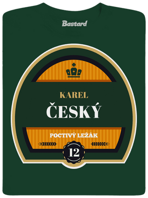 Pivní etiketa dětské tričko Bottle Green