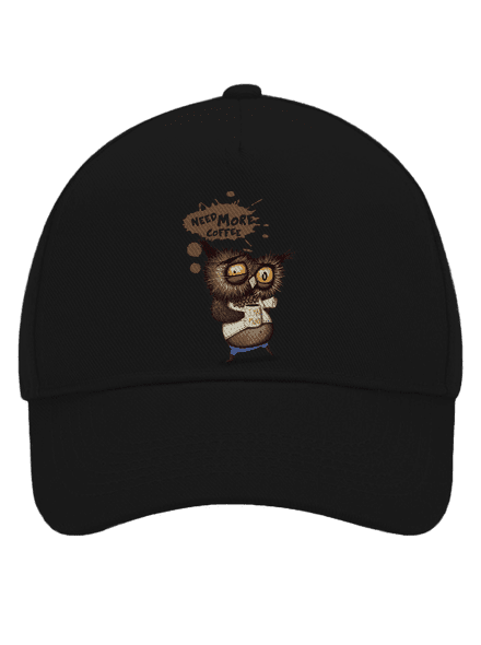 Potřebuju víc kafe kšiltovka baseballka Black