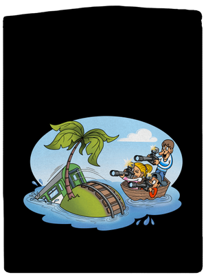 Ostrov železnice pánská mikina na zip Black