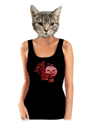 Hello, víno dámské tílko klasické Black