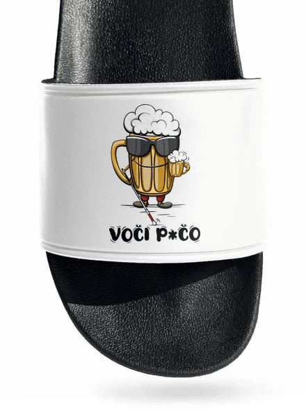 Voči p*čo pantofle White