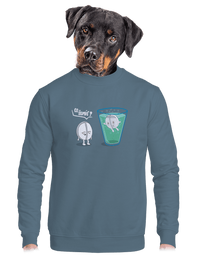 unisex mikina bez kapuce