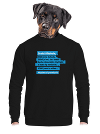 unisex mikina bez kapuce
