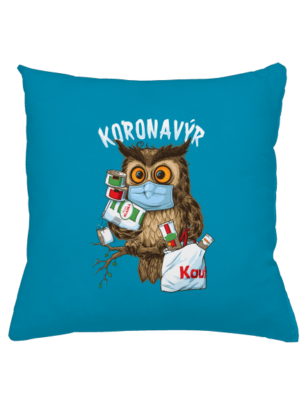 Koronavýr polštář Blue Turquoise