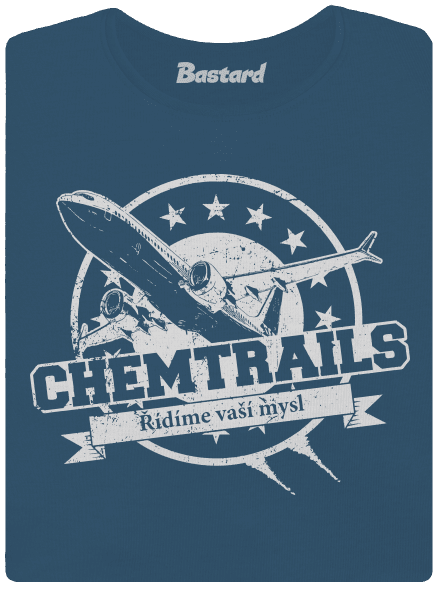 Chemtrails dámské tričko premium Petrol Blue