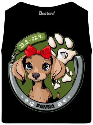 Psí horoskop: Panna pánské tílko Black