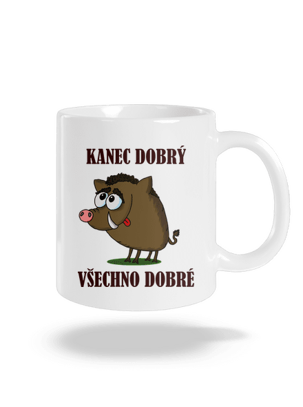 Kanec dobrý klasický hrnek White