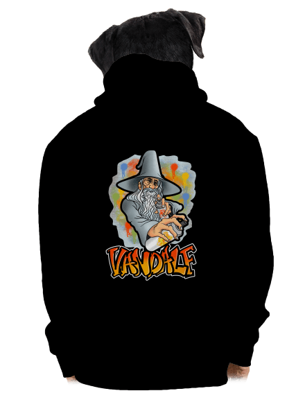 Vandalf pánská mikina na zip Black