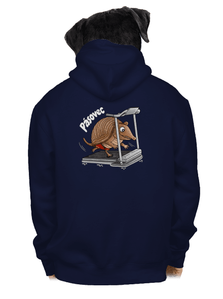 Pásovec pánská mikina na zip Navy