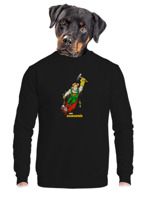 unisex mikina bez kapuce