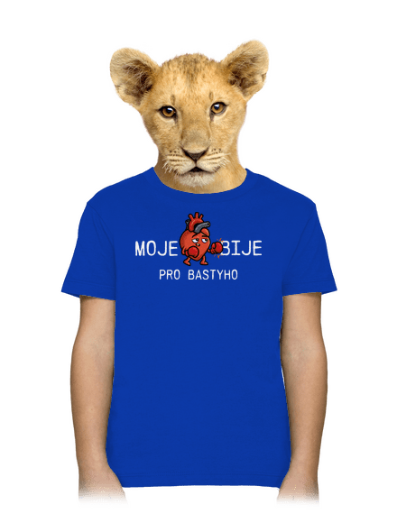 Moje srdce bije dětské tričko Royal Blue