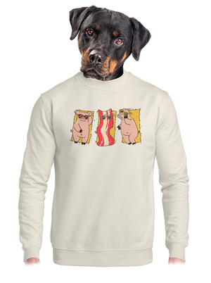 unisex mikina bez kapuce