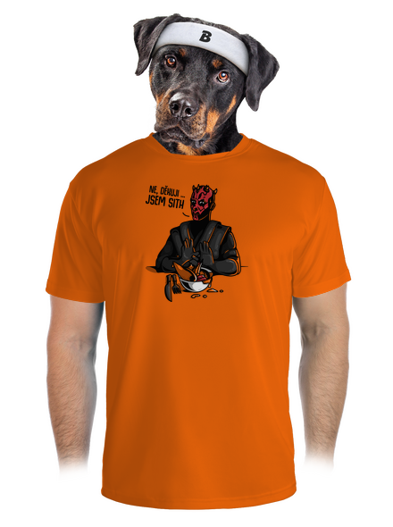 Jsem sith pánské sportovní tričko Neon Orange