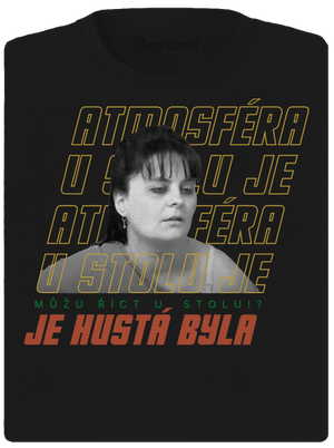 B18: Atmosféra u stolu dámské sportovní tričko Black