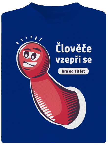 Člověče vzepři se pánské sportovní tričko Royal Blue Mal