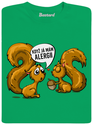 Alergická veverka dětské tričko Kelly Green